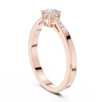Gold Ring DDLR-838, Rose Gold, view 1