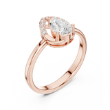 Gold Ring DDLR-511, Rose Gold, view 2
