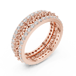 Gold Ring R40, Rose Gold, view 2