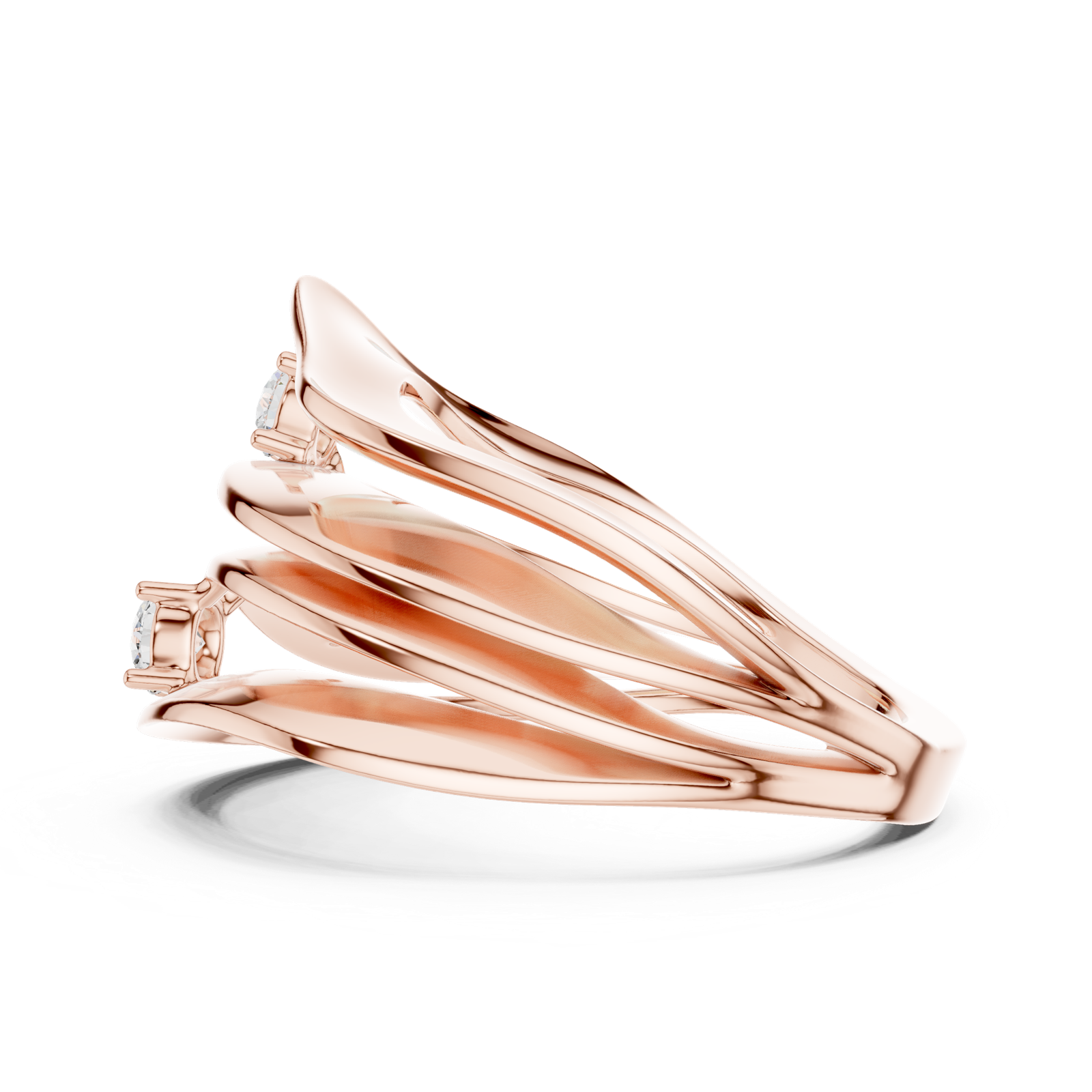 Gold Ring SBWR(64), Rose Gold, view 3