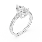 Gold Ring DDLR-915, White Gold, view 2