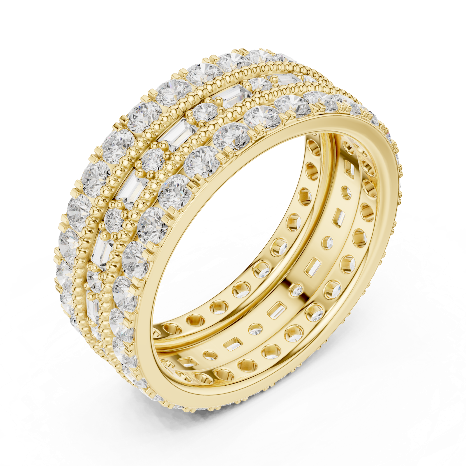Gold Ring DDLR-369, Yellow Gold, view 2