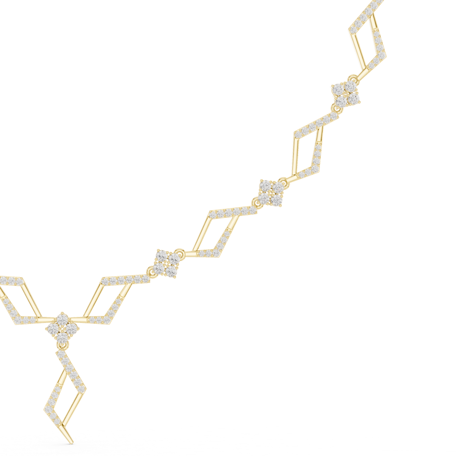 Gold Necklace SBWN (35), Yellow Gold, view 3
