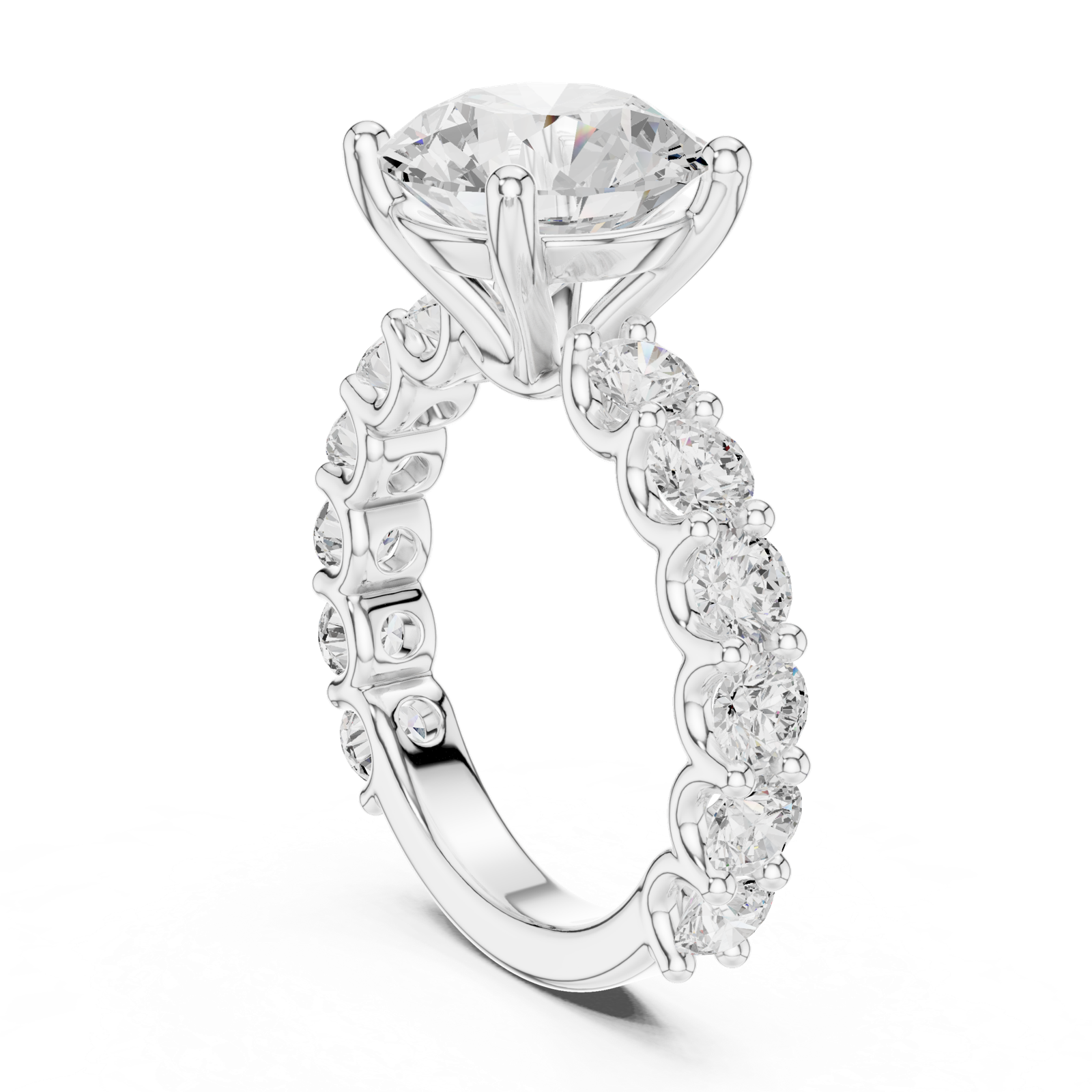 Gold Ring DDLR-846, White Gold, view 1