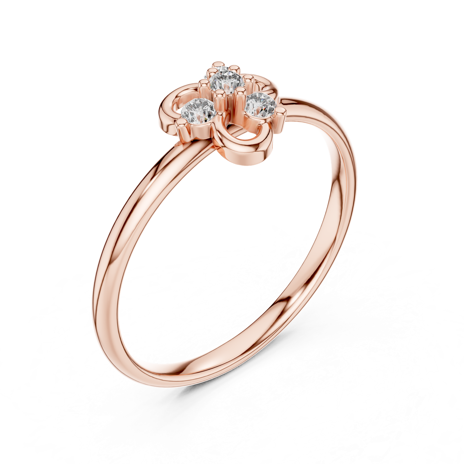 Gold Ring 1 (371), Rose Gold, view 2