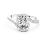 Gold Ring 00001L (48), White Gold, view 4