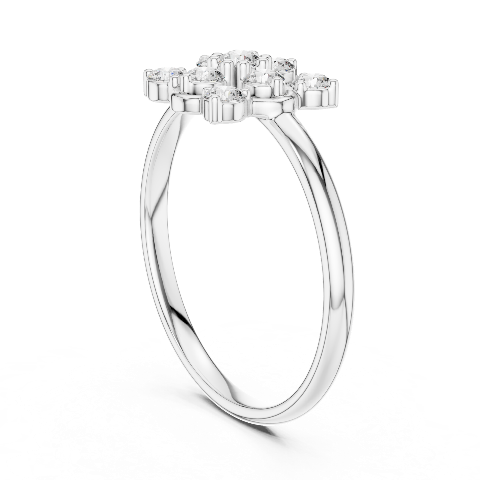 Gold Ring 1 (354), White Gold, view 1