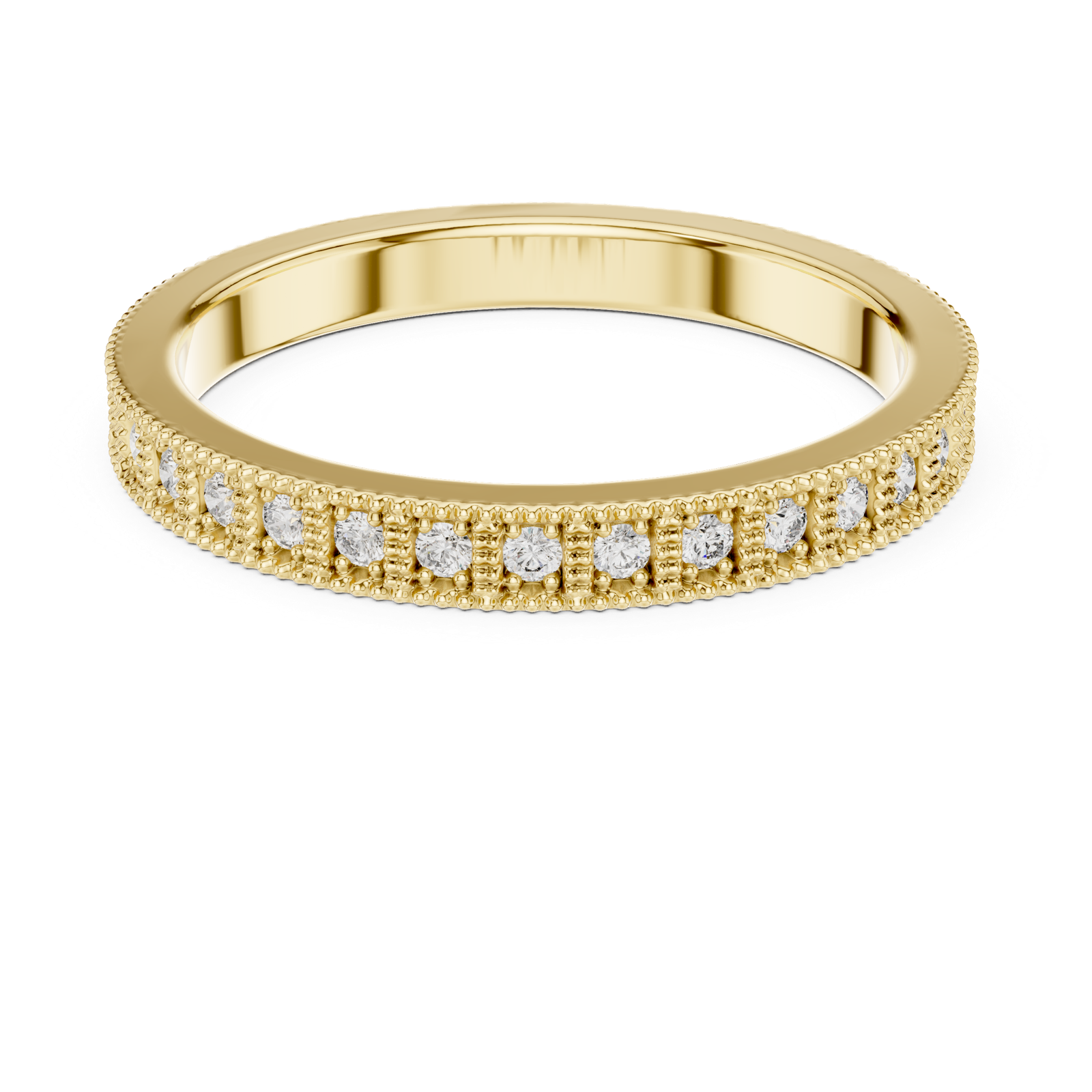 Gold Ring DDLR-229, Yellow Gold, view 4