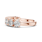 Gold Ring DDLR-619, Rose Gold, view 3