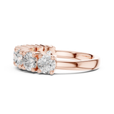 Gold Ring DDLR-619, Rose Gold, view 3