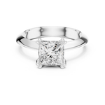 Gold Jewelry L36-8, Princess center stone, White Gold, view 4