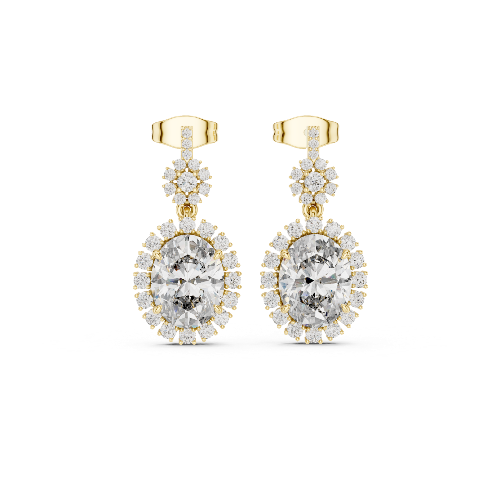 Gold Earrings 3-10016E_136, Yellow Gold