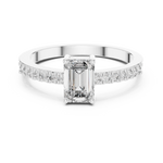 Gold Ring ALR-61, White Gold, view 4