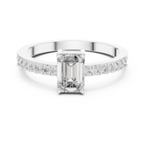 Gold Ring ALR-61, White Gold, view 4