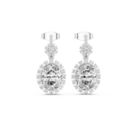 Gold Earrings 3-10016E_136, White Gold