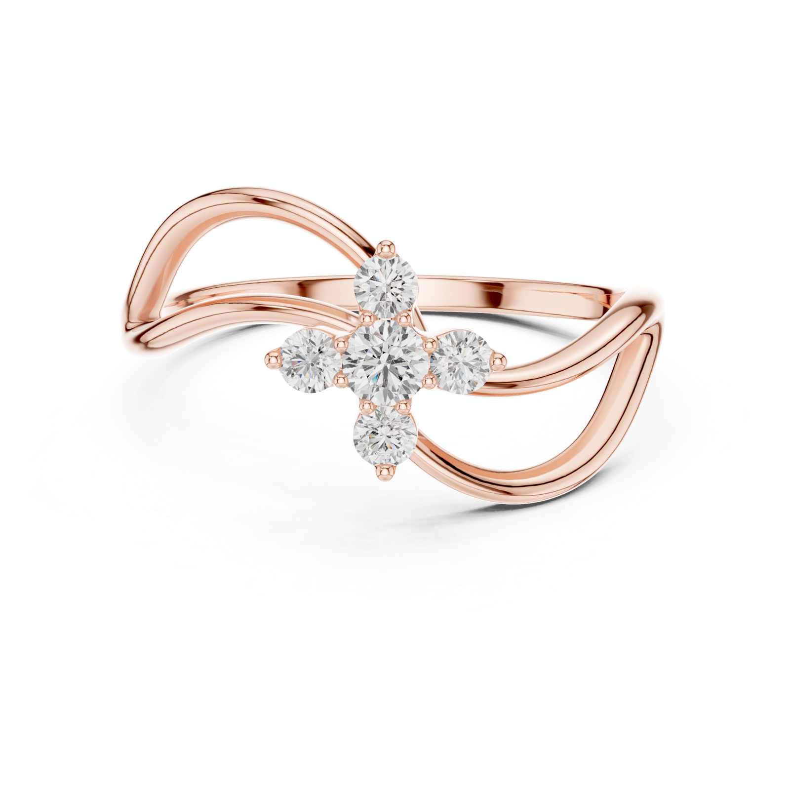 Gold Ring SBWR(58), Rose Gold, view 4