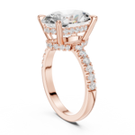 Gold Ring DDLR-259, Rose Gold, view 1