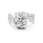 Gold Ring DDLR-448, White Gold, view 4