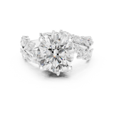 Gold Ring DDLR-448, White Gold, view 4