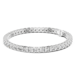 14K Solid Gold Lab Diamond Bracelet, White Gold, view 1
