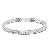 14K Solid Gold Lab Diamond Bracelet, White Gold, view 1