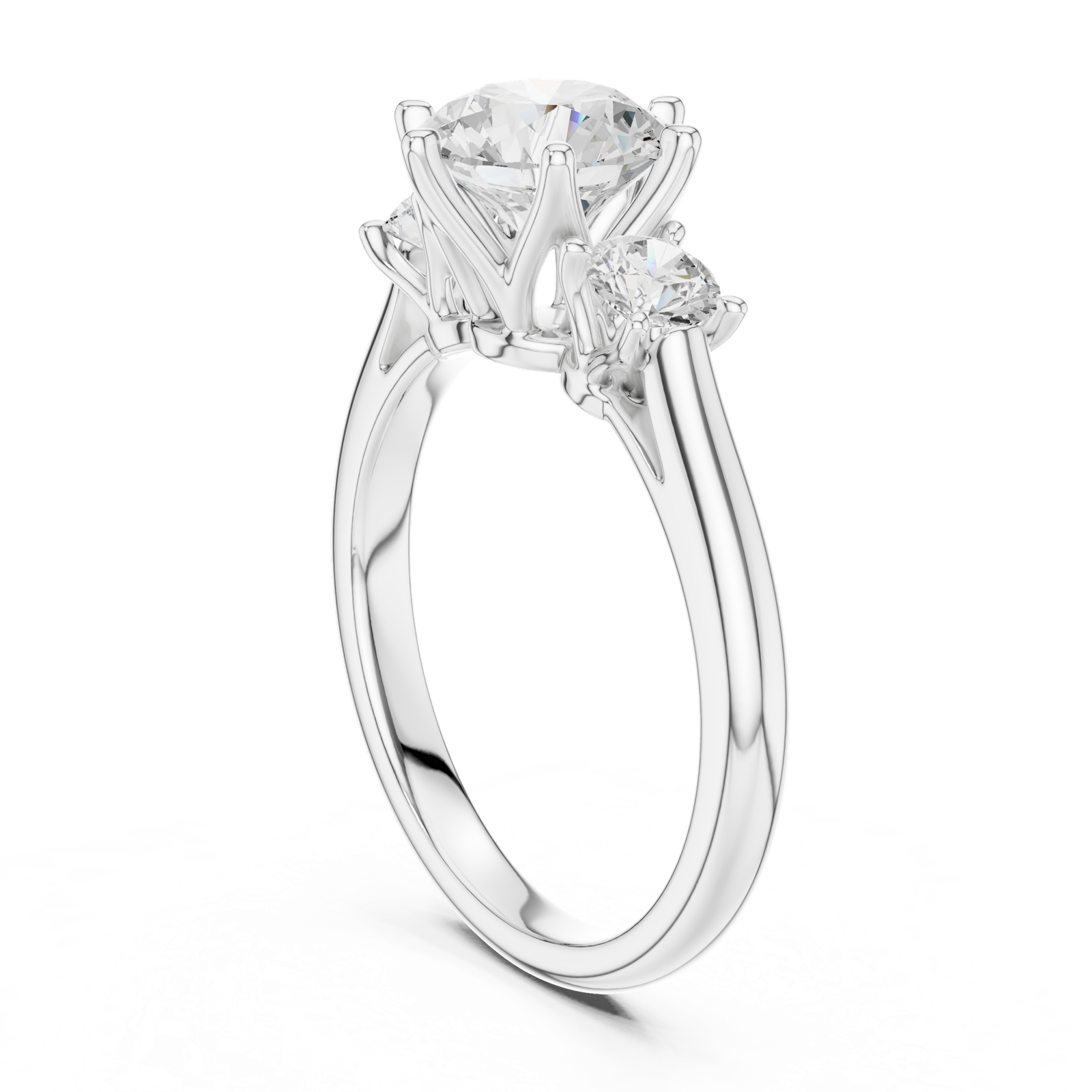 Gold Ring DDLR-920, White Gold, view 1