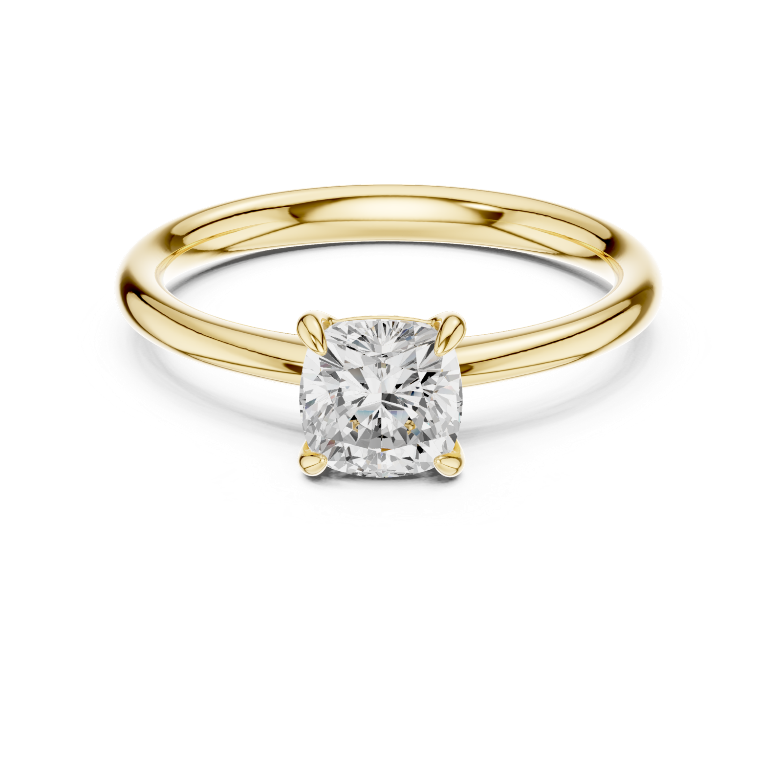 Gold Ring DDLR-799, Yellow Gold, view 4