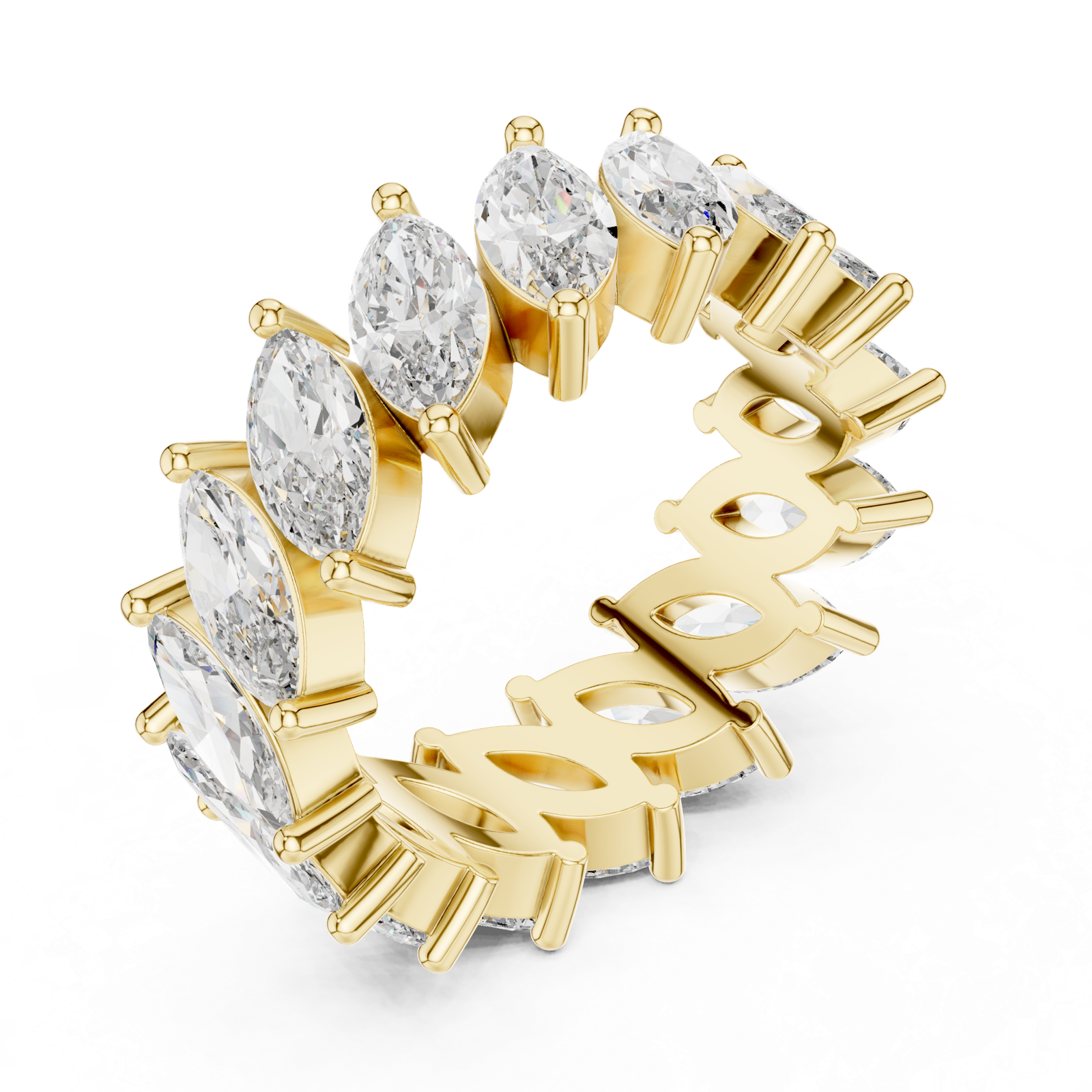 Gold Ring DDLR-247, Yellow Gold, view 2
