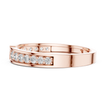 Gold Ring HLR-112, Rose Gold, view 3