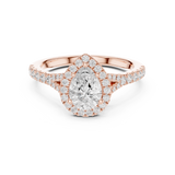 Gold Ring DDLR-911, Rose Gold, view 4