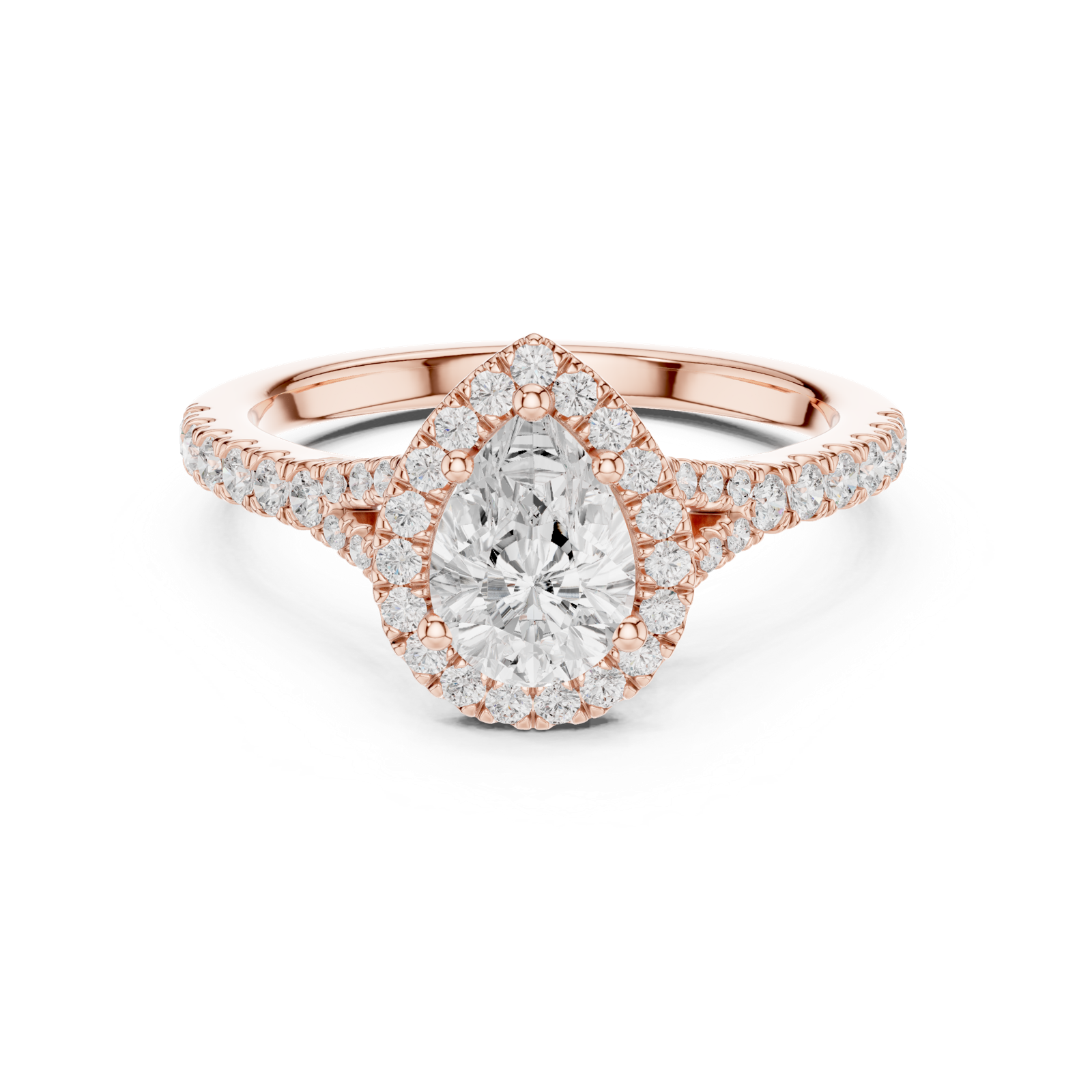 Gold Ring DDLR-911, Rose Gold, view 4