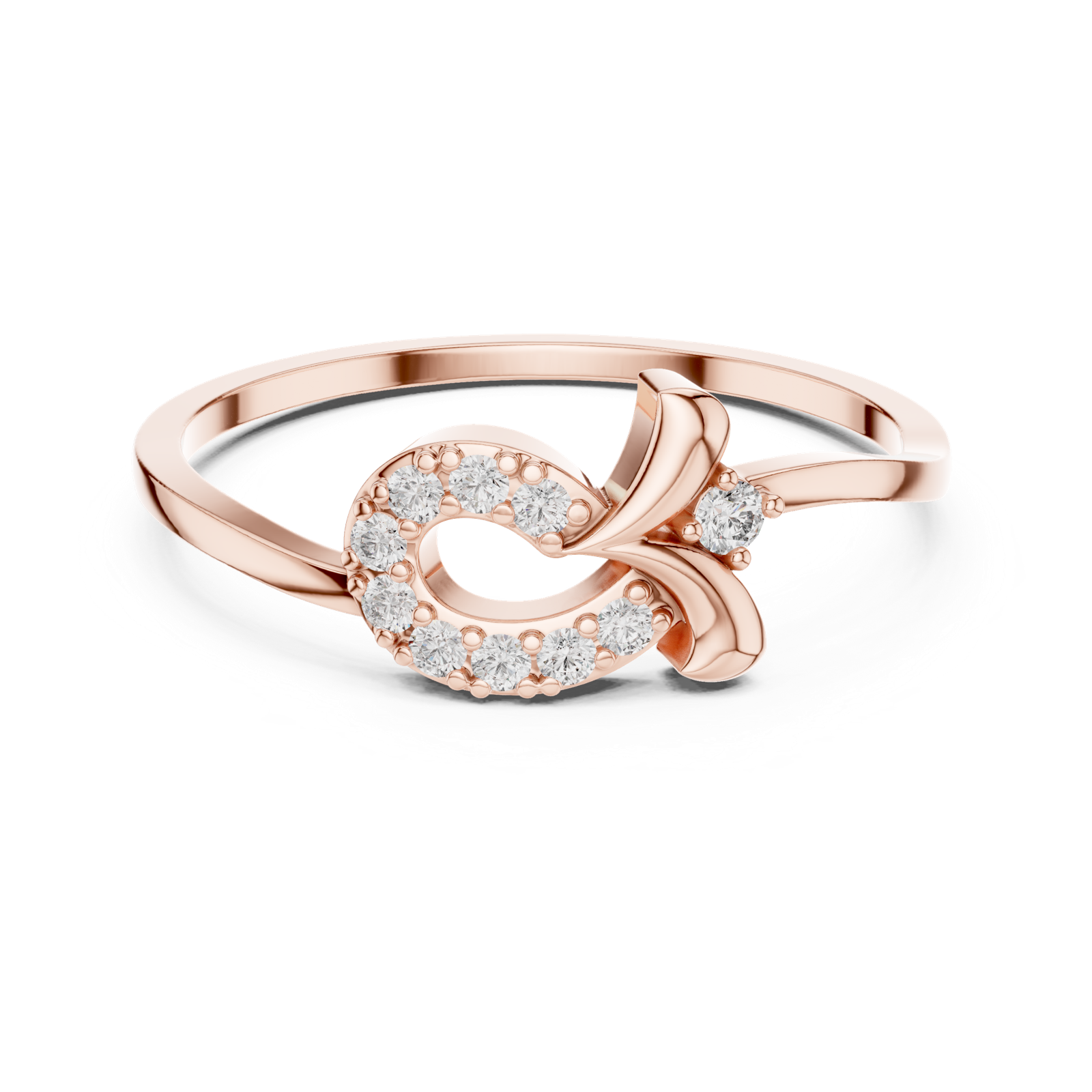 Gold Ring DR-6157, Rose Gold