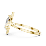 Gold Ring ALR-226, Yellow Gold, view 3