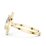 Gold Ring ALR-226, Yellow Gold, view 3