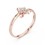 Gold Ring Ledis Ring, Rose Gold, view 2