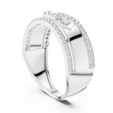 Gold Ring LR-01 (49), White Gold