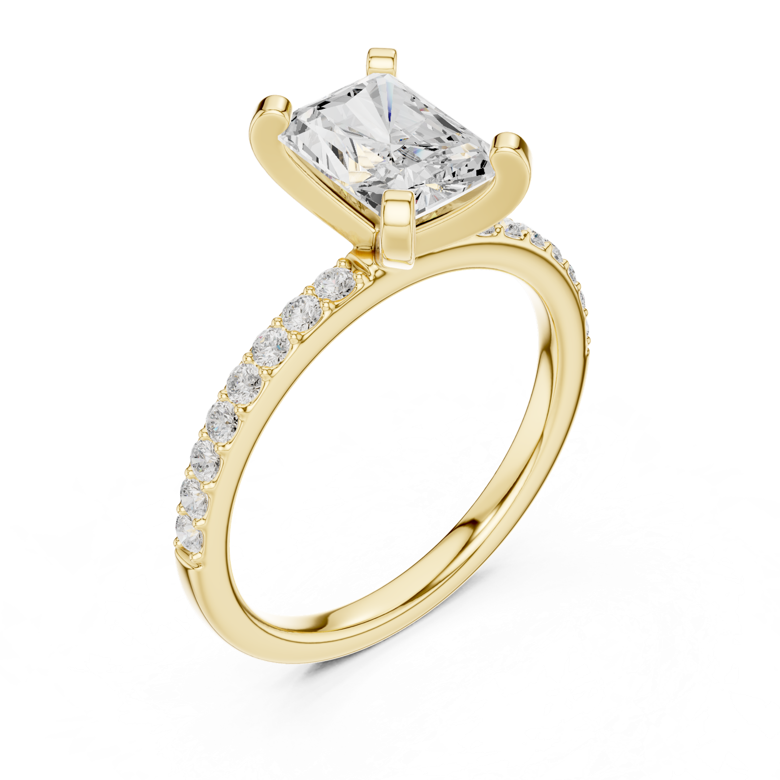 Gold Ring DDLR-891, Yellow Gold, view 2