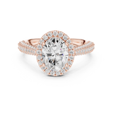 Gold Ring DDLR-364, Rose Gold, view 4