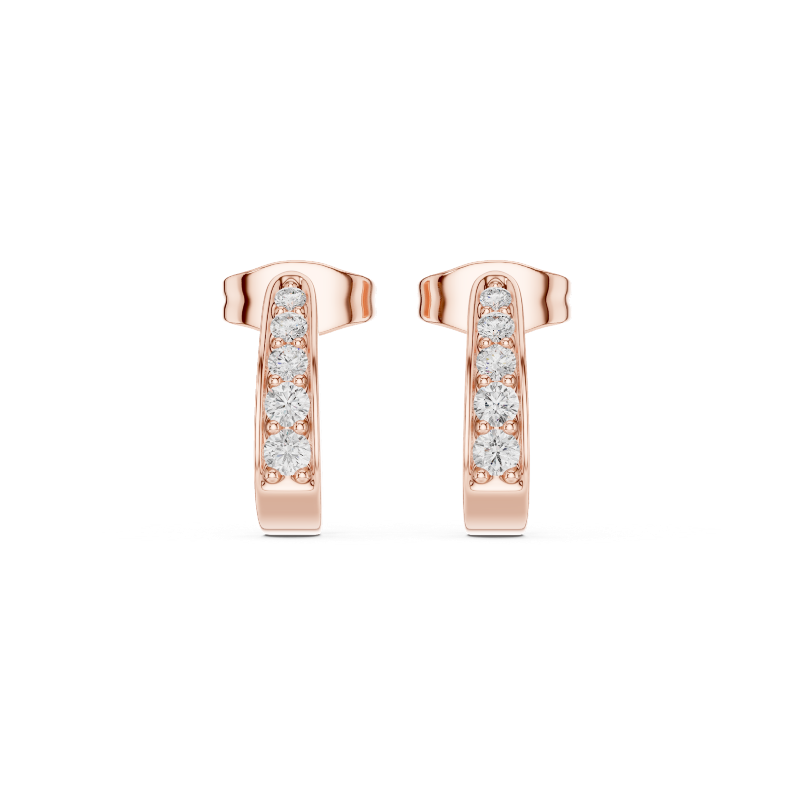 Gold Earrings SBER(15), Rose Gold