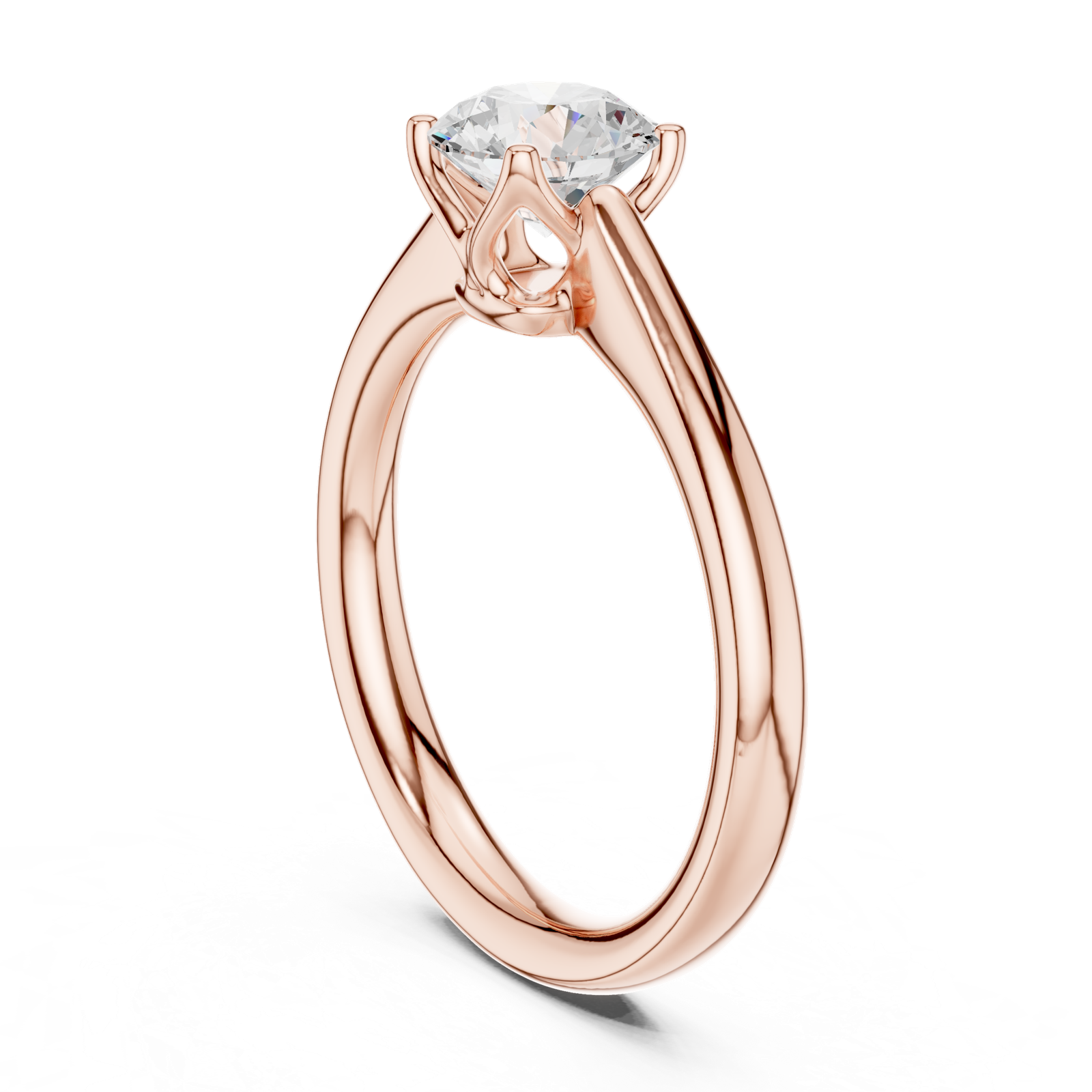 Gold Ring DDLR-564, Rose Gold, view 1