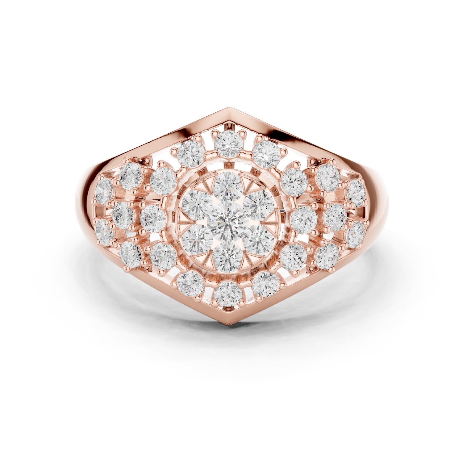 Gold Ring DDLR-768, Rose Gold