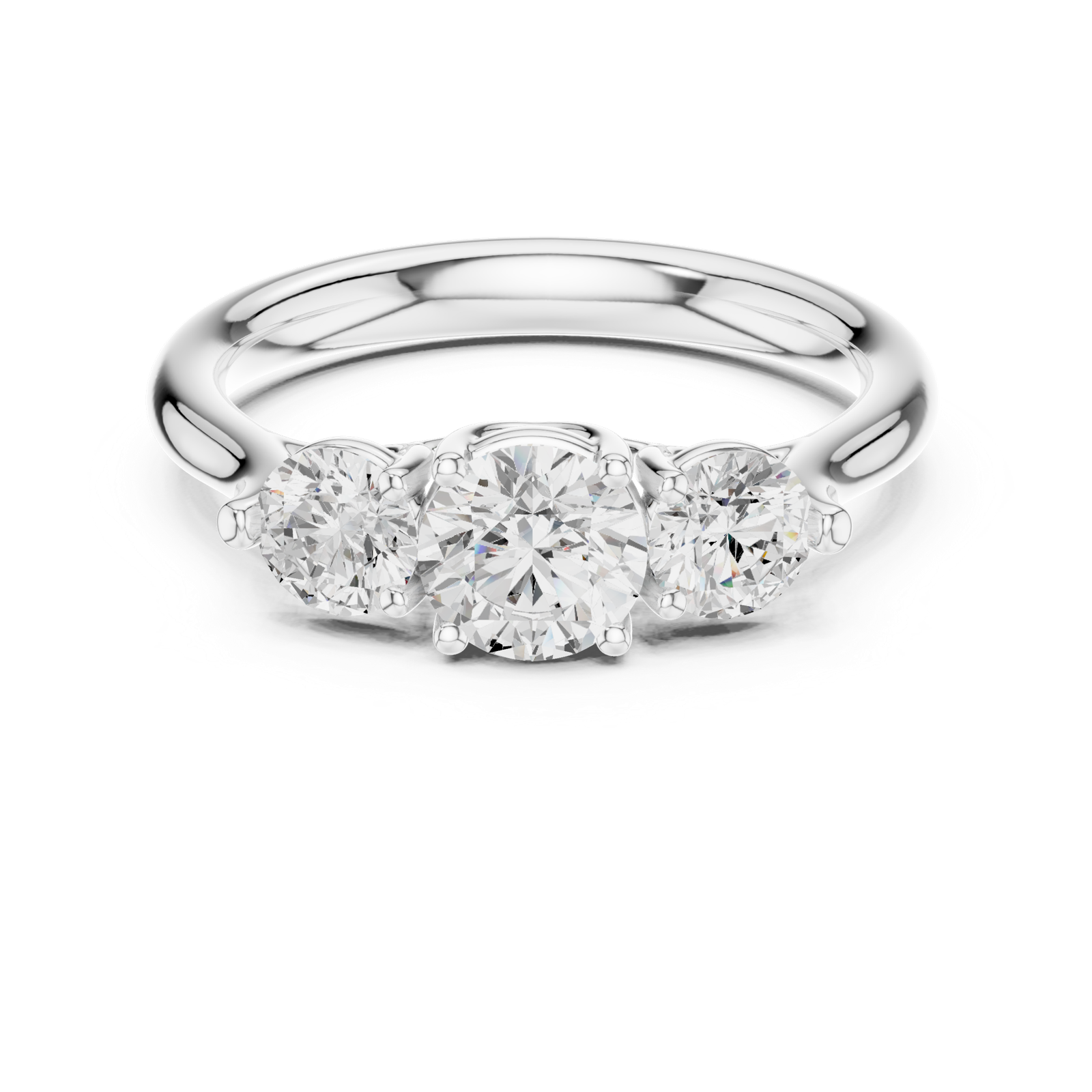 Gold Ring DDLR-667, White Gold, view 4