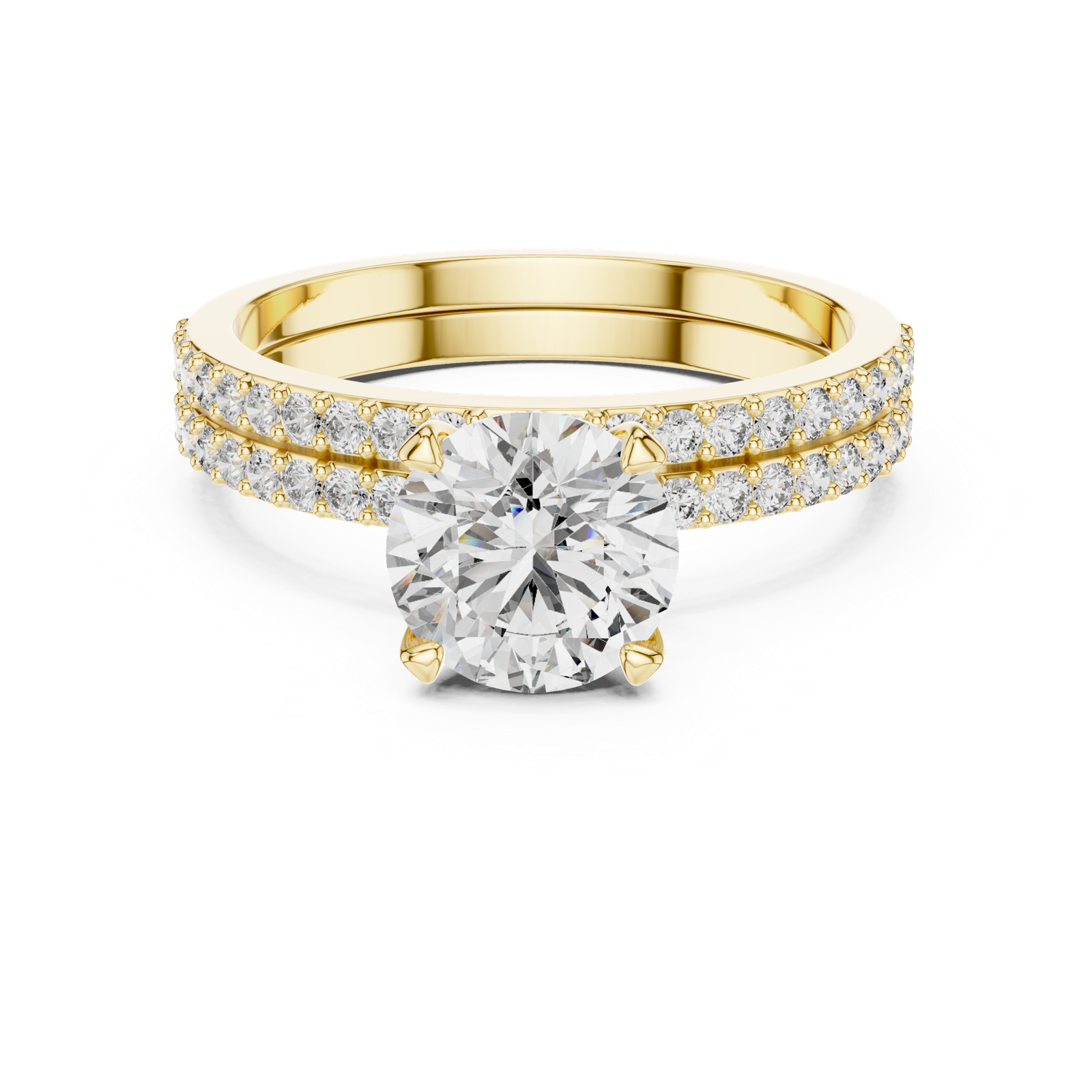Gold Ring DDLR-008, Yellow Gold, view 4