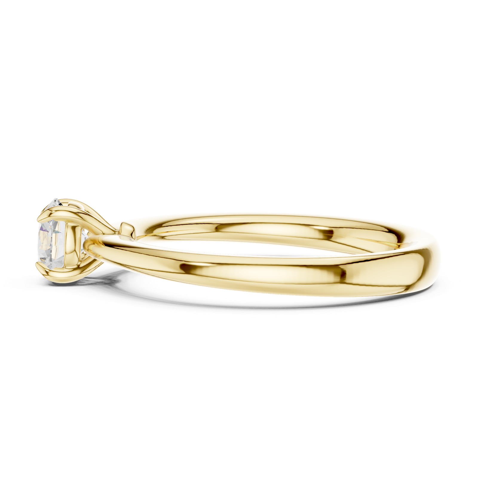 Gold Ring DDLR-538, Yellow Gold, view 3
