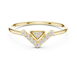 Gold Ring HLR-200, Yellow Gold, view 4