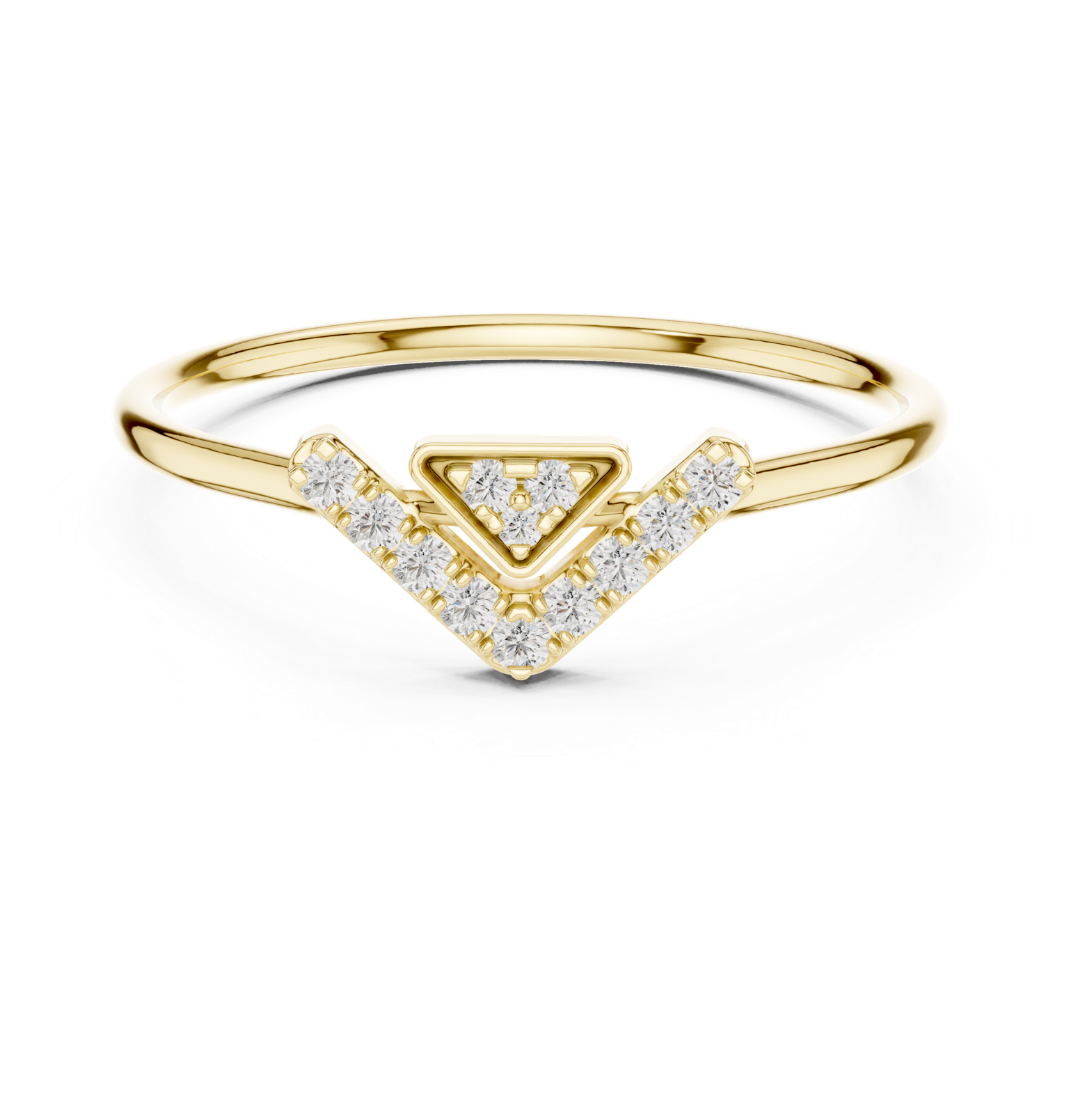 Gold Ring HLR-200, Yellow Gold, view 4