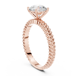 Gold Ring DDLR-805, Rose Gold, view 1