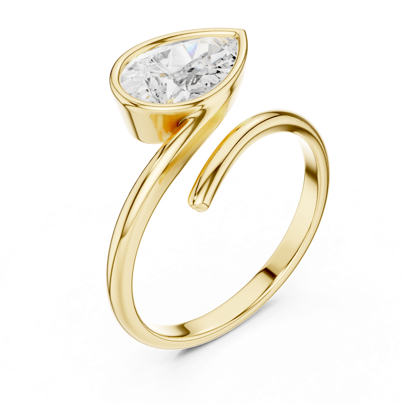 Gold Ring SBWR(22), Yellow Gold, view 2