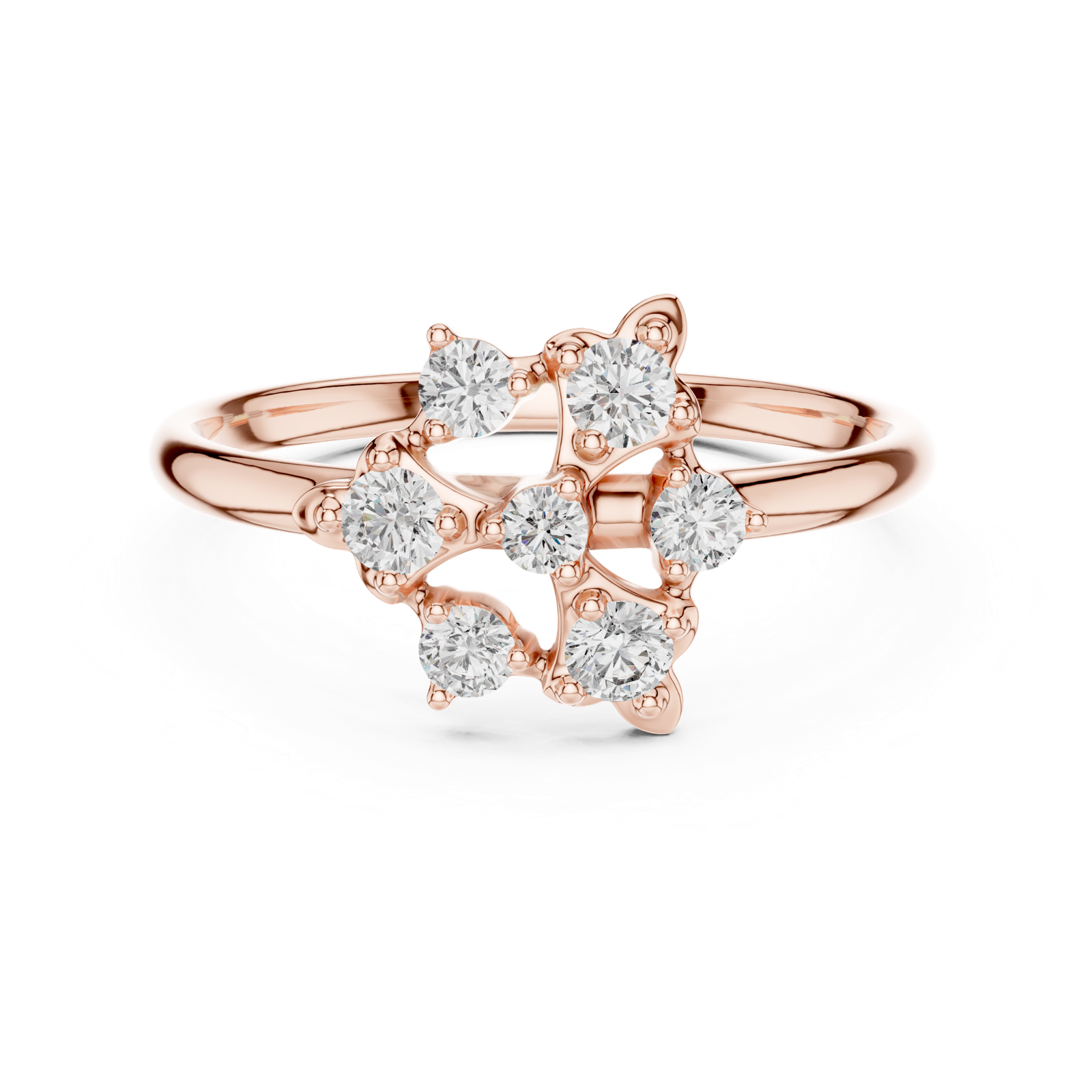 Gold Ring 1 (349), Rose Gold, view 4