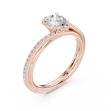 Gold Ring LR-0336, Rose Gold, view 2